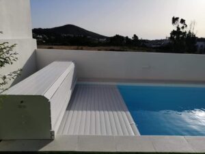 Cobertura de Segurança, Automática em Banco para Piscina