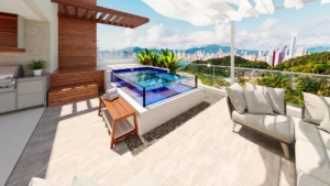 Piscina iGUI Faenza - Exemplo com 3 Faces em Acrílico