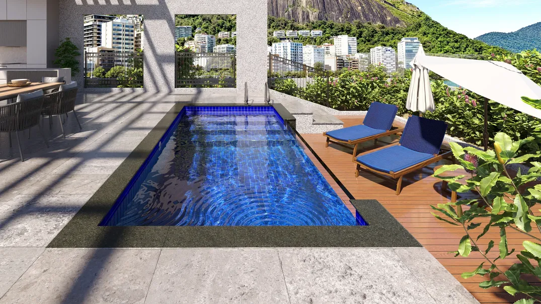 Piscina iGUi Jomon - Exemplo com 1 face em acrílico