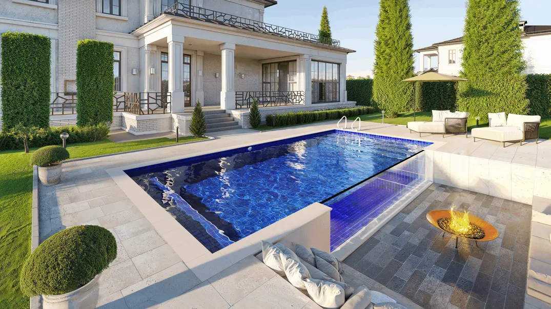 Piscina iGUi Montelupo - Exemplo com 1 face em acrílico