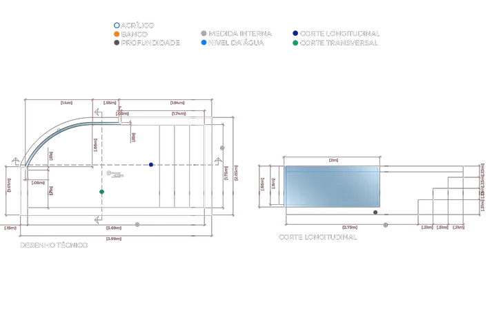 Murano - Desenho e Dimensões